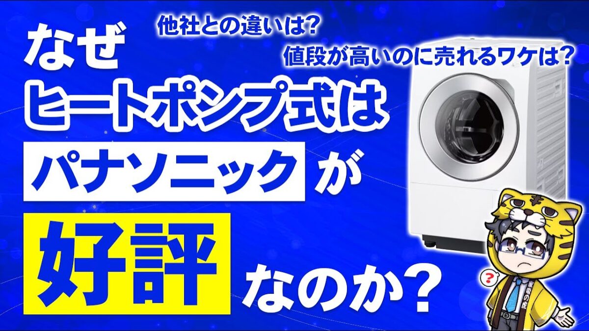 ドラム式洗濯機｜同じヒートポンプ乾燥なのにパナソニックの評判が良い理由