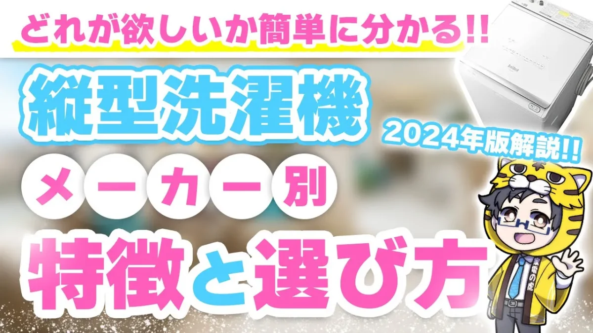 買う前に見よう｜縦型洗濯機2025年トレンドと注意点、おすすめはどこのメーカー？