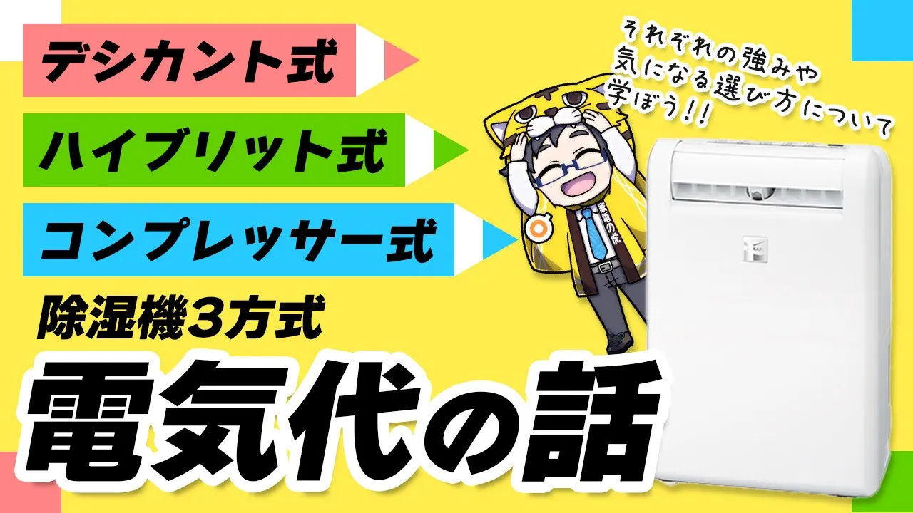 【間違ってない?】除湿機はコンプレッサー式とデシカント式どっちがいいかご存知?【メリット・デメリット解説】