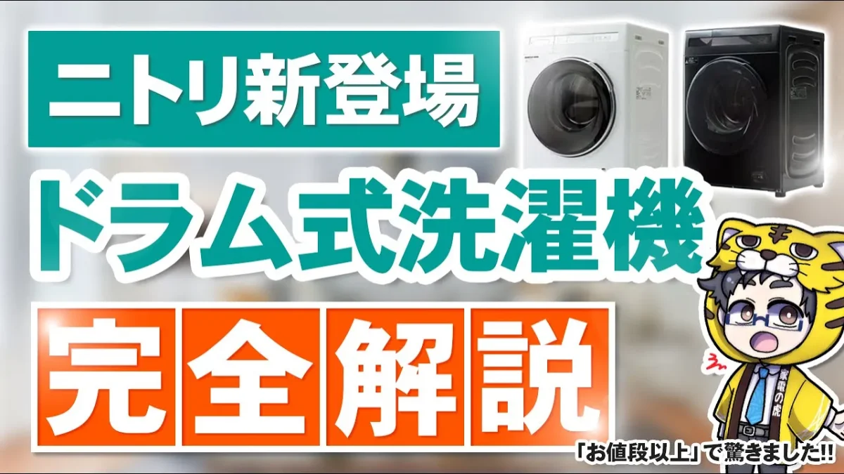 ダメだこりゃ｜ぶっちゃけニトリのドラム式洗濯機ってどうなの？価格は確かに安いけど…